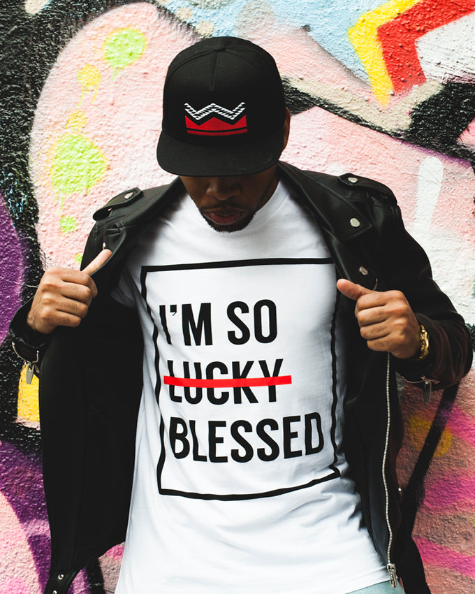 I'm So Blessed Unisex White T-Shirt – Kingdom Native