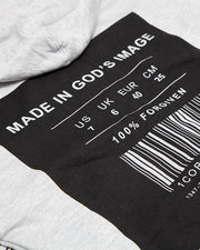 Made In God's Image Grey Zip Hoodie