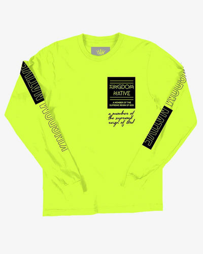 Supreme Reign Long Sleeve Neon T-Shirt