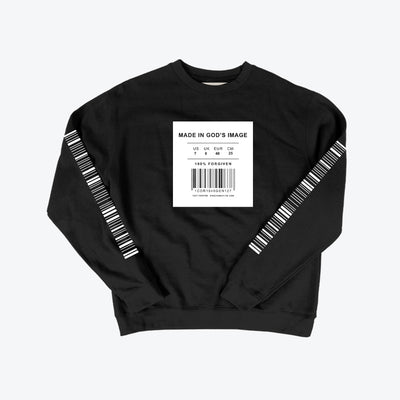 Made In God's Image Black Crewneck